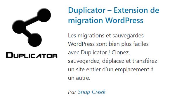 duplicator wordpress